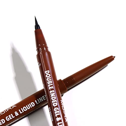 Delineador Double Ended Gel y Liquid Liner Cafe Moira