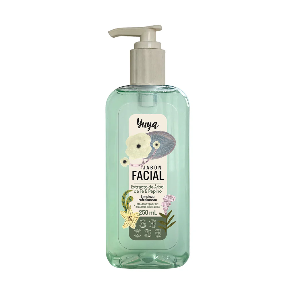 Jabon Facial Extracto de Arbol de Te y Pepino Yuya