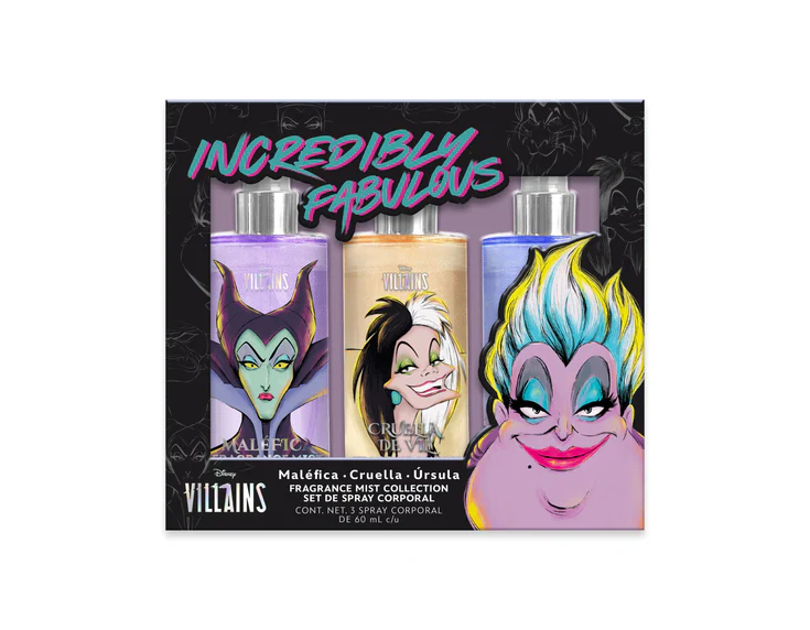 Set de Spray Corporal Villanas Disney