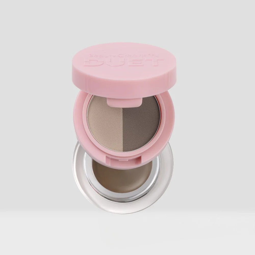 [DUET-POD2] Duet 02 Taupe- Claro Frio Sombra para Cejas + Pomada Beauty Creations
