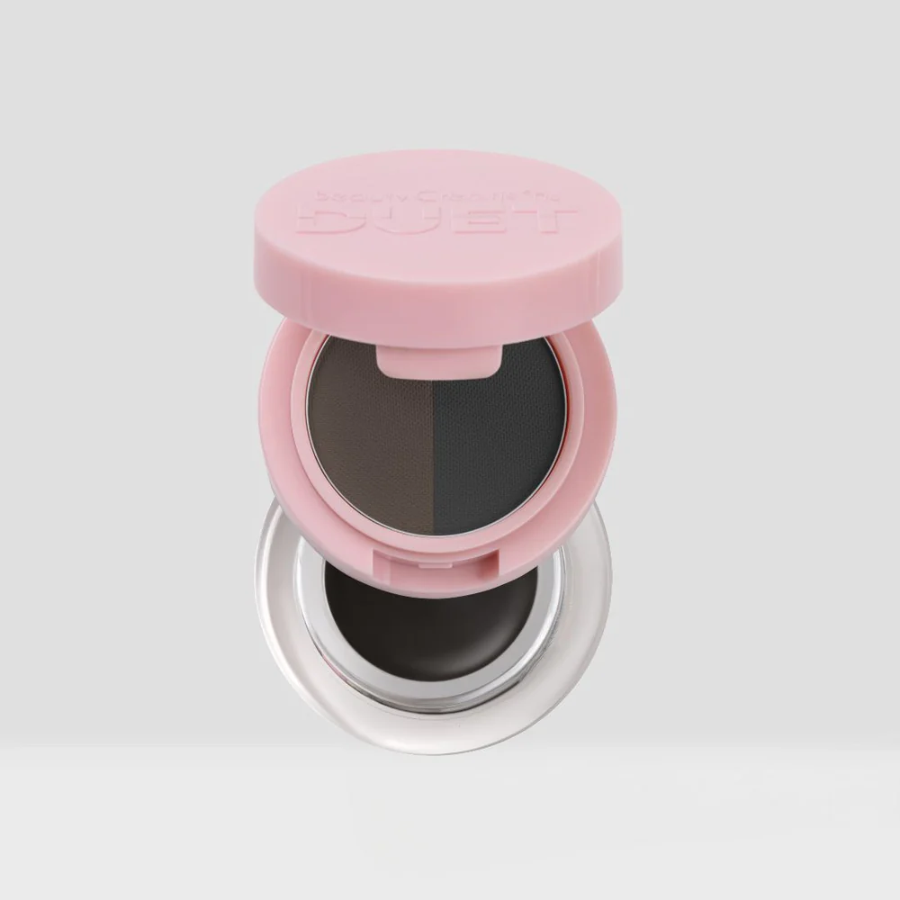 [DUET-POD6] Duet 06 Ebony - Marron a Negro Sombra para Cejas + Pomada Beauty Creations