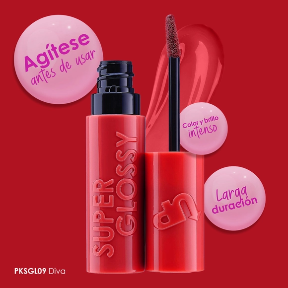 Labial Super Glossy Diva Pink Up