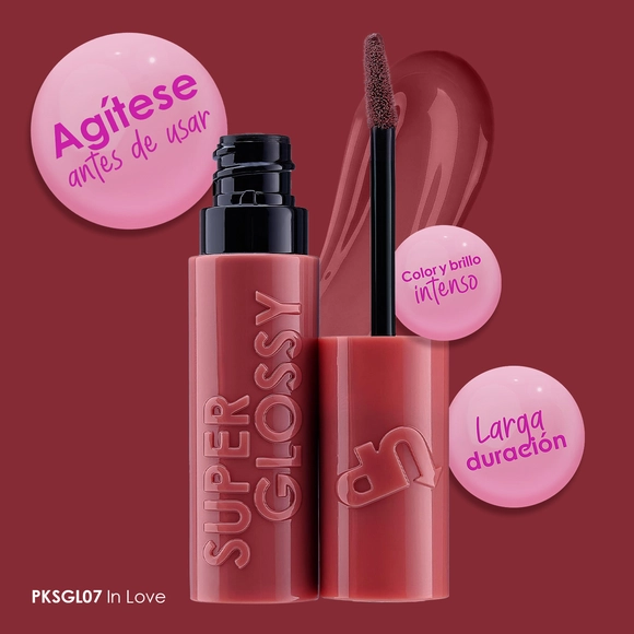 [PKSGL07] Labial Super Glossy In Love Pink Up