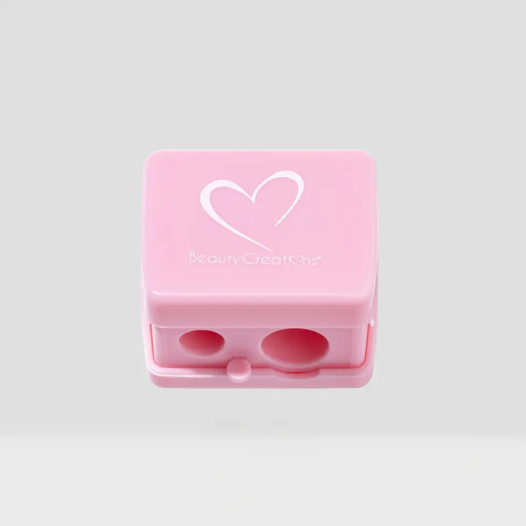 Sacapuntas Rosa Doble con Tapa Beauty Creations 