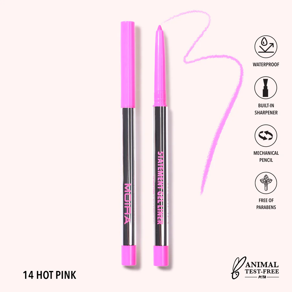 [STL 014] Delineador en Gel 014 Hot Pink Moira