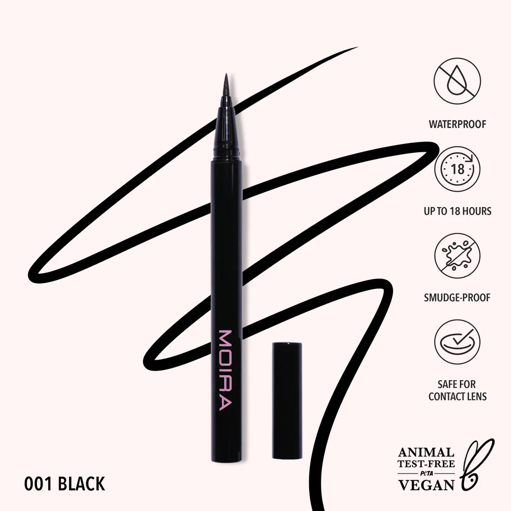 Delineador Super Ink Liner 01 Black Moira