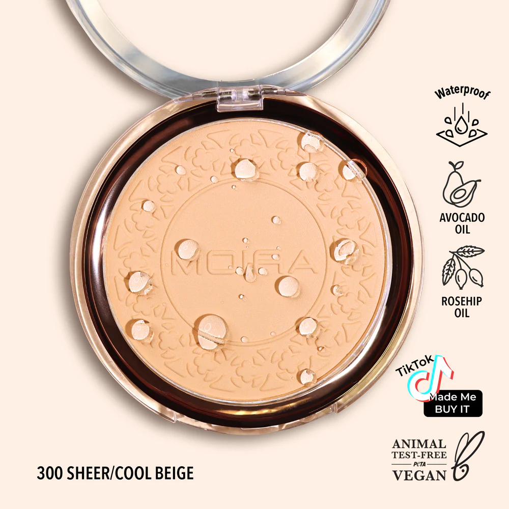 300 Cool Beige Waterproof Setting Powder Moira