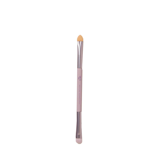 Brocha Doble Aplicadora y Esponja Morada Sinless Beauty