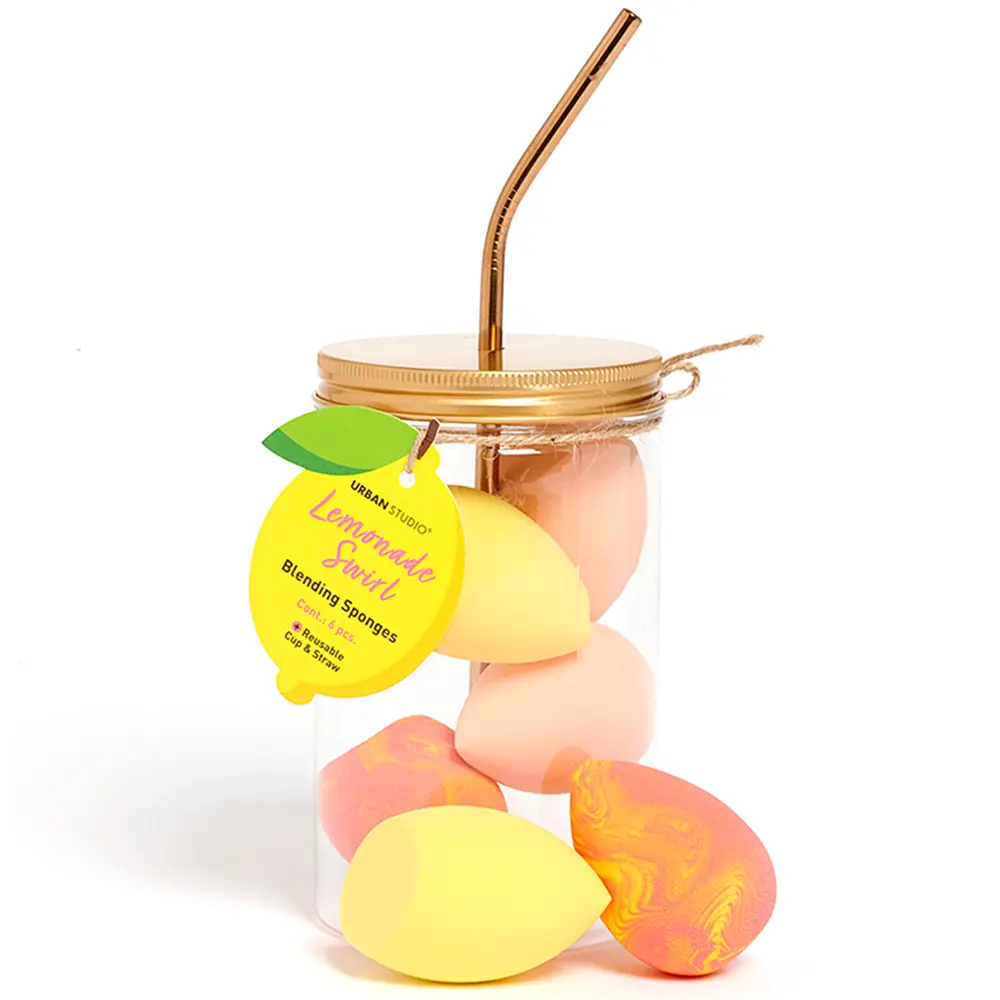 Vaso Con Esponjas Lemonade Swirl Urban Studio Cala