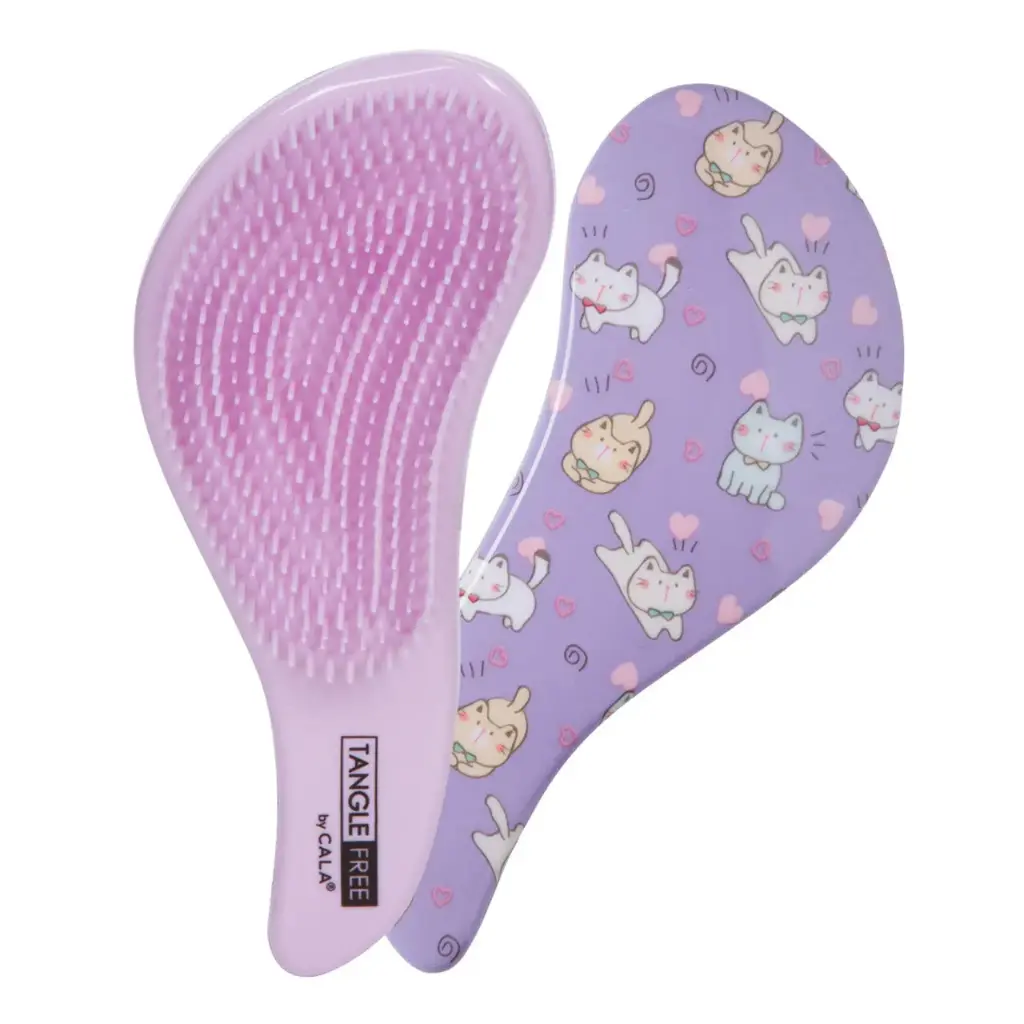 [66867] Cepillo Morado Print Gatitos Cala 