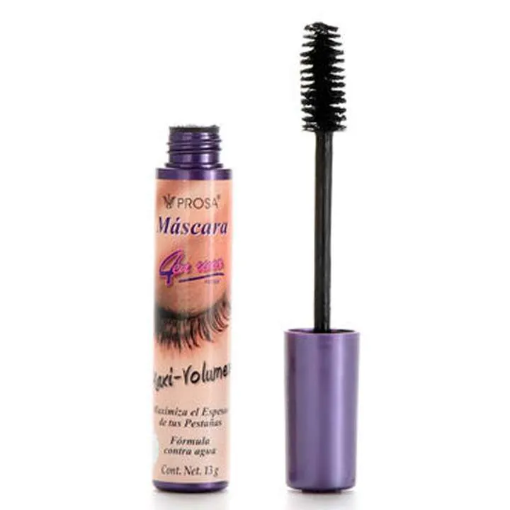 Mascara de Pestañas Maxi- Volumen Tapa Morada Prosa