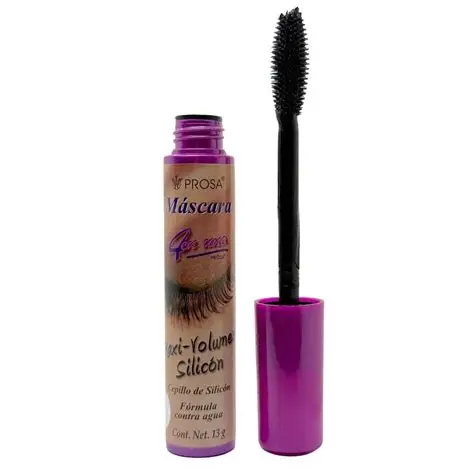 Mascara de Pestañas Maxi Volumen Silicon Tapa Rosa Prosa