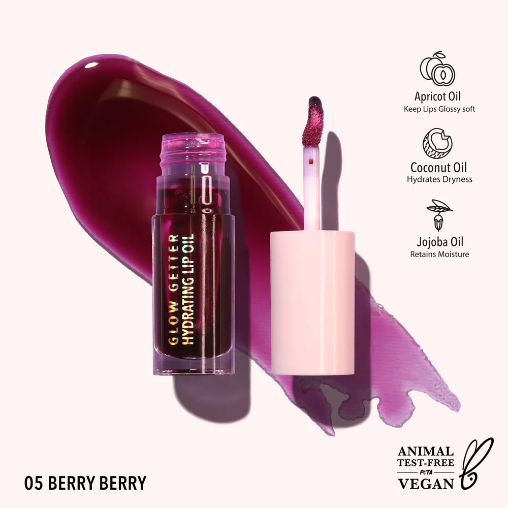 Glow Getter Berry Berry  005 Lip Oil Moira