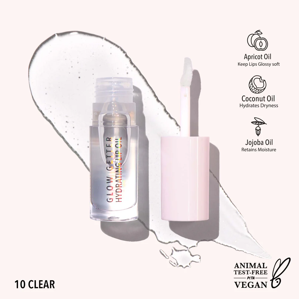 Glow Getter Clear 010 Lip Oil Moira