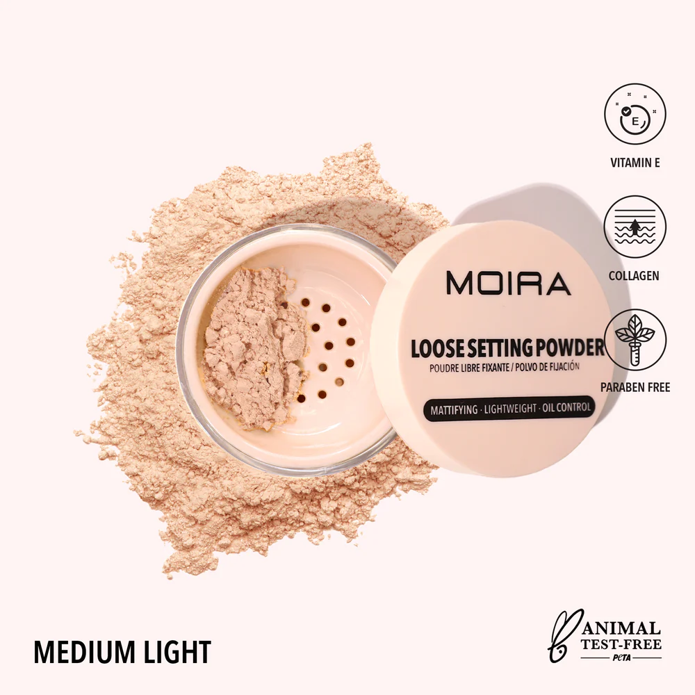 Polvo Fijador 005 Medium Light   Loose Setting Powder Moira